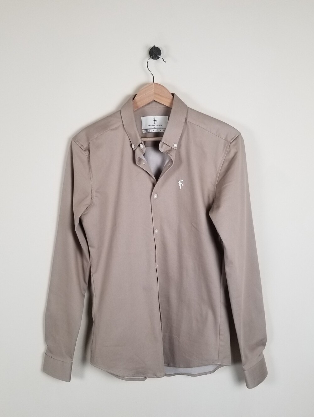 Father Sons Long Sleeve Shirt Small Slim Fit